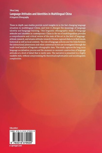 Language Attitudes and Identities in Multilingual China achterzijde