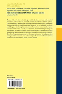 Mathematical Models and Methods for Living Systems achterzijde