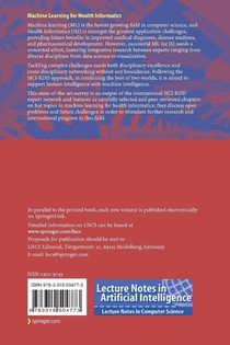 Machine Learning for Health Informatics achterzijde
