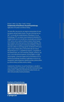 Fundamentals of Transference-Focused Psychotherapy achterzijde