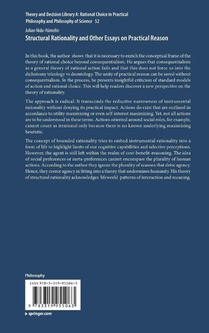Structural Rationality and Other Essays on Practical Reason achterzijde