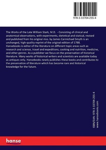 The Works of the Late William Stark, M.D. achterzijde