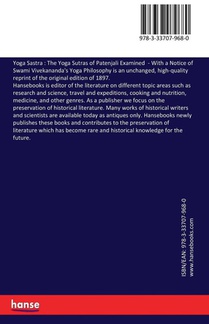 Yoga Sastra achterzijde