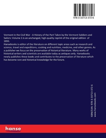 Vermont in the Civil War achterzijde