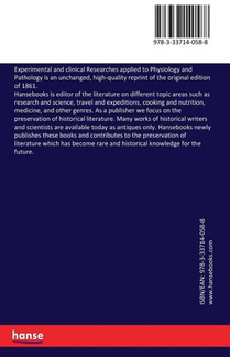 Experimental and clinical Researches applied to Physiology and Pathology achterzijde