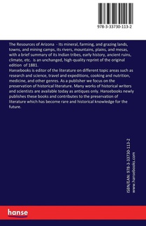 The Resources of Arizona achterzijde