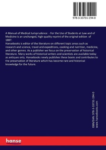 A Manual of Medical Jurisprudence achterzijde