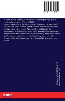 A Hand-Book of the City of Rock Hill achterzijde