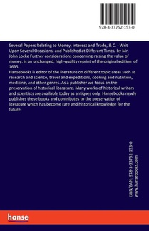 Several Papers Relating to Money, Interest and Trade, & C. achterzijde