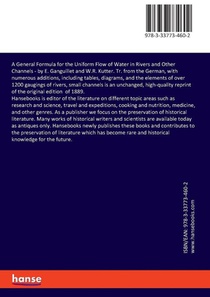 A General Formula for the Uniform Flow of Water in Rivers and Other Channels achterzijde