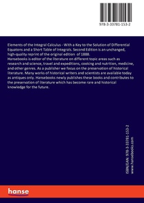 Elements of the Integral Calculus achterzijde