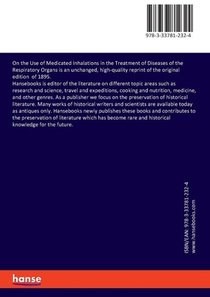 On the Use of Medicated Inhalations in the Treatment of Diseases of the Respiratory Organs achterzijde