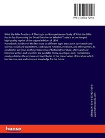 What the Bible Teaches achterzijde