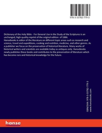 Dictionary of the Holy Bible achterzijde