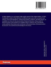 A Higher Algebra achterzijde