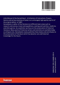 Little Manual of the Sacred Heart achterzijde