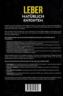 Leber natürlich entgiften - Das große Fettleber Kochbuch achterzijde