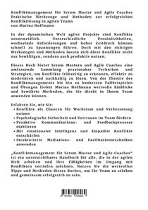 Konfliktmanagement für Scrum Master und Agile Coaches achterzijde