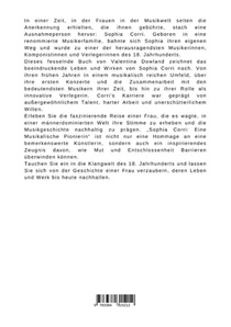 Sophia Corri: Eine Musikalische Pionierin achterzijde