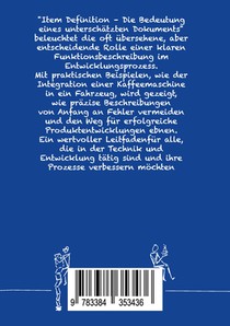 Item Definition - Bedeutung eines unterschätzten Dokuments achterzijde