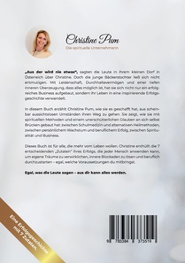 Von der Bäckerstochter, aus der nie was wird, zum Businesswunder. achterzijde