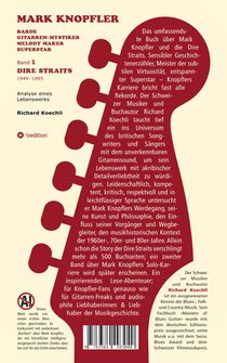 Mark Knopfler (Band 1, Dire Straits) - das 552 Seiten starke Buch achterzijde