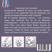 Osterzauber Malbuch für Erwachsene, Jugendliche und Kinder ab 6 Jahren achterzijde