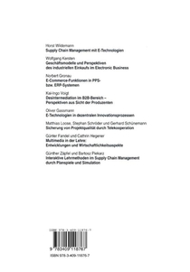E-Business Management mit E-Technologien achterzijde