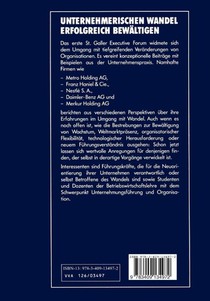 Unternehmerischen Wandel Erfolgreich Bewaltigen achterzijde
