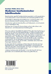 Moderner Kaufmannischer Schriftverkehr achterzijde