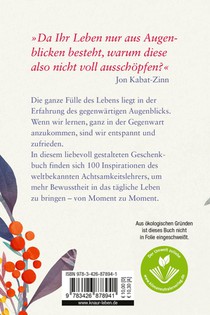 Jeder Augenblick kann dein Lehrer sein achterzijde