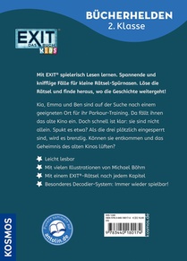 EXIT® - Das Buch, Bücherhelden 2. Klasse, Das Geisterkino achterzijde