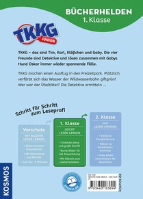 TKKG Junior, Bücherhelden 1. Klasse, Tatort Freizeitpark achterzijde