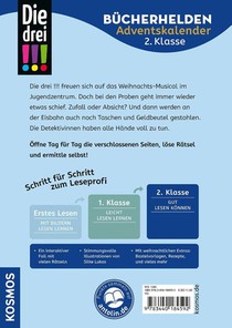 Die drei !!!, Bücherhelden 2. Klasse, Adventskalender, Diebe im Weihnachts-Chor achterzijde