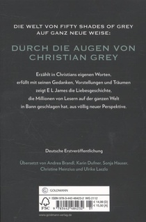 Grey - Fifty shades of Grey von Christian selbst erzahlt achterzijde