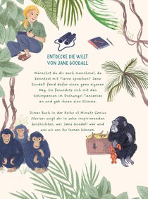 Jane Goodall - 5 Minute Genius Stories (Deutsche Ausgabe) achterzijde