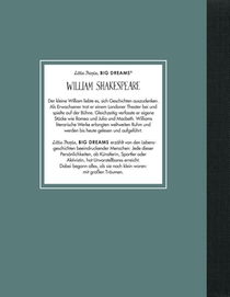 William Shakespeare - Little People, BIG DREAMS (Deutsche Ausgabe) achterzijde