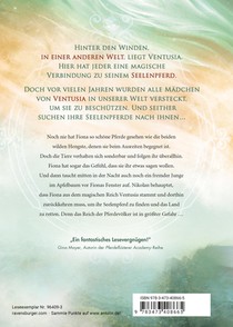 Die Seelenpferde von Ventusia, Band 1: Windprinzessin (Dein-SPIEGEL-Bestseller, abenteuerliche Pferdebuch-Fantasy ab 10 Jahre) achterzijde