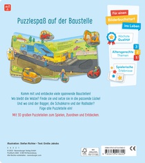 Mein großes Puzzle-Spielbuch - Baustelle achterzijde