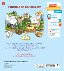 Mein großes Puzzle-Spielbuch: Tierkinder achterzijde