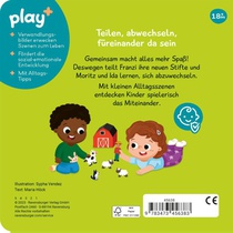 Play+ Mein erstes Schiebebuch Teilen und vertragen - ab 18 Monate achterzijde