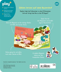 Play+ Mein Spiel mit-Magnetbuch Komm, wir lernen Zählen - ab 18 Monate achterzijde