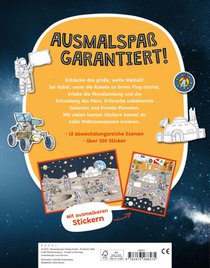 Mein Ausmalstickerbuch - Weltraum achterzijde