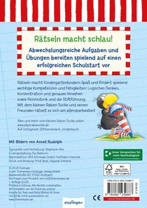 Der kleine Rabe Socke: Mein Kindergarten-Rätsel-Block achterzijde