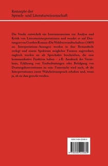 Pragmatik der Literaturinterpretation achterzijde