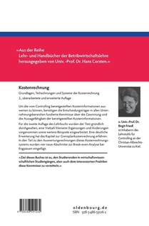 Kostenrechnung achterzijde