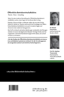 Offentliche Betriebswirtschaftslehre achterzijde