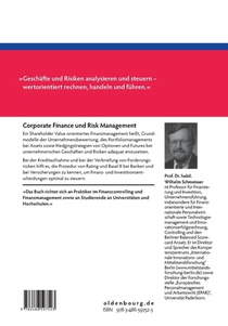 Corporate Finance Und Risk Management achterzijde