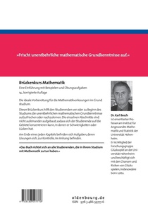 Bruckenkurs Mathematik achterzijde