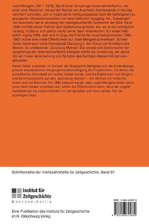 Gunzburg und der Fall Josef Mengele achterzijde